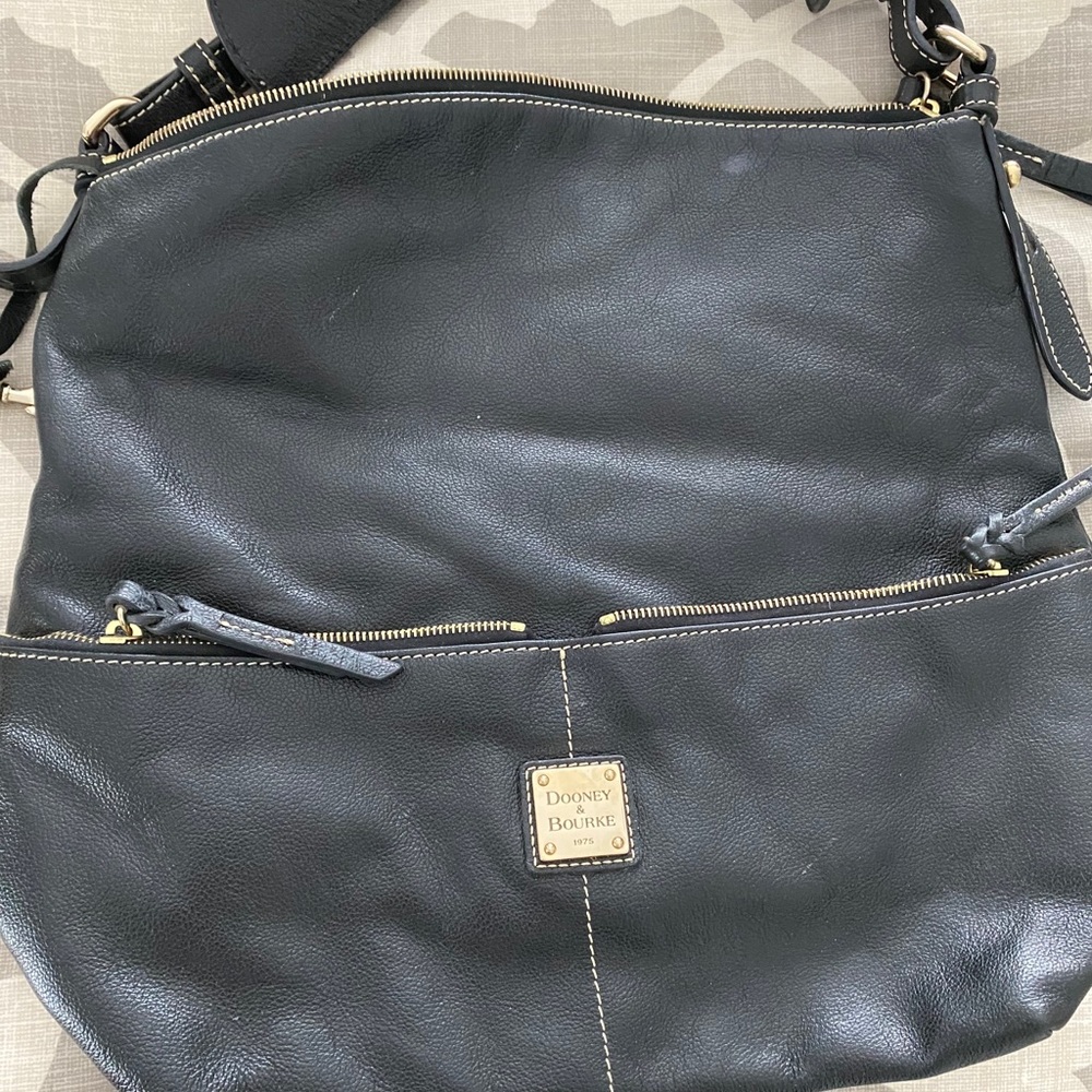 Dooney and Burke black leather bag